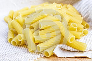 Tortiglioni pasta uncooked