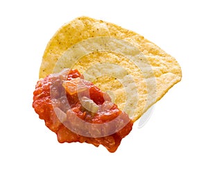 Tortilla Chip & Salsa (with clipping path)