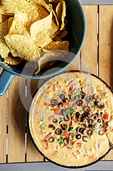 Tortilla Chips Queso Dip