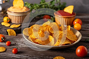 Tortilla chips witch chilli