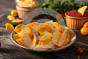 Tortilla chips witch chilli