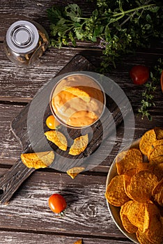 Tortilla chips witch chilli