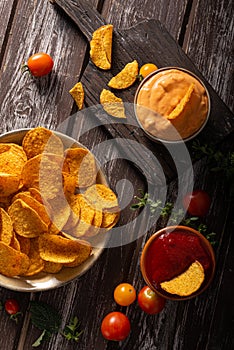 Tortilla chips witch chilli