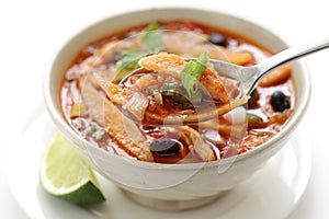 Tortilla soup, mexican cuisine