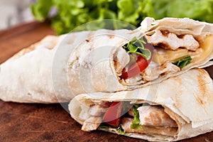 Tortilla wrap, fajita