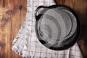 Tortillas Azules Flat Lay