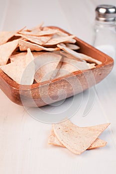 Tortillas baked and salted chips