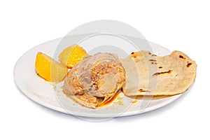 Tortillas with curry