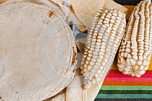 Tortillas mexicanas, corn made mexican food traditional food in mexico photo