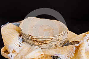Tortillas mexicanas, corn made mexican food traditional food in mexico photo
