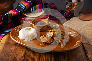 Mexican Homemade Food Tortitas de Carne photo