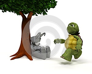 Tortoise and Hare race metaphor