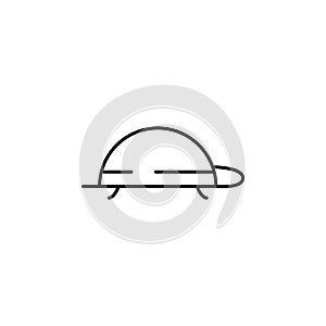 tortoise icon. Element of speed icon for mobile concept and web apps. Thin line tortoise icon can be used for web and mobile