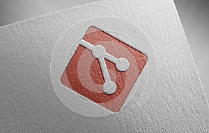 Git-icon on paper texture