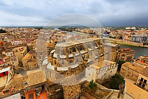 Tortosa from castle. Spain photo