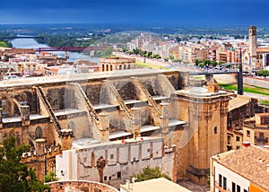 Tortosa with Cathedral from Suda castle photo