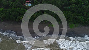 Tortuguero National Park turtle beach coast Costa Rica aerial plane view