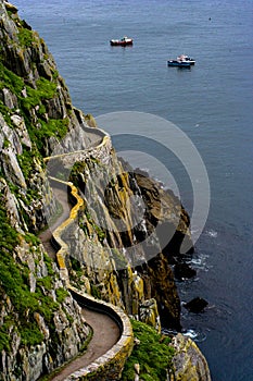 Tortuous path on skellig island