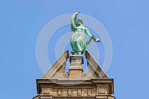 Torun Collegium Maximum statue