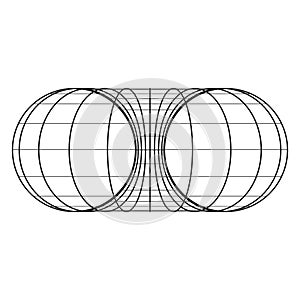 Torus Topology Circle Geometry Mathematics on white background