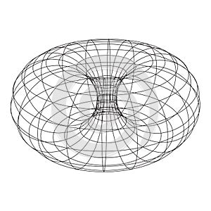 Torus Topology Circle Geometry Mathematics on white background