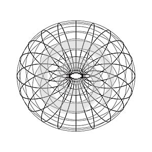 Torus Topology Circle Geometry Mathematics on white background