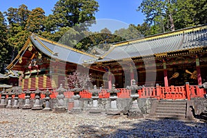 Toshogu Shrine ( 17th-century shrine honoring the first shogun and featuring colorful buildings)