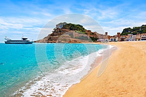 Tossa de Mar beach in Costa Brava of Catalonia photo