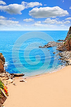 Tossa de Mar Codolar beach platja in Costa Brava photo