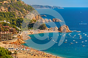 Tossa de Mar on the Costa Brava, Catalunya, Spain photo