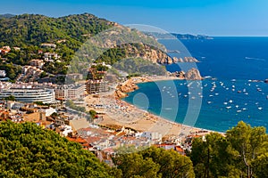 Tossa de Mar on the Costa Brava, Catalunya, Spain photo