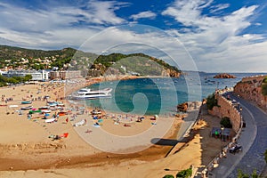 Tossa de Mar on the Costa Brava, Catalunya, Spain photo