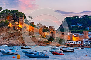 Tossa de Mar on the Costa Brava, Catalunya, Spain photo