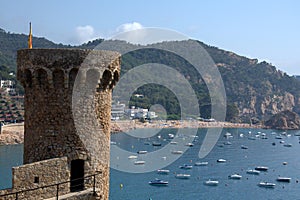 Tossa de Mar port, Costa Brava photo