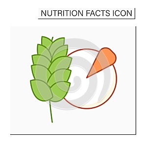 Total carbohydrates color icon