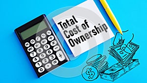 Total Cost of Ownership TCO is shown using the text photo