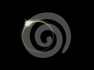 Total eclipse - sun, moon