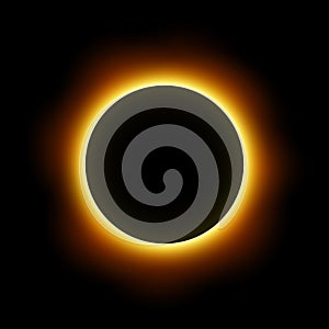 Total eclipse of the sun . Vector . photo