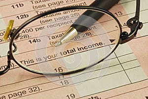 Total income in the Income Tax return photo