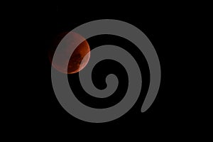 Total lunar eclipse or blood moon.