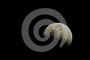 A total lunar eclipse