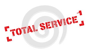 Total Service rubber stamp photo