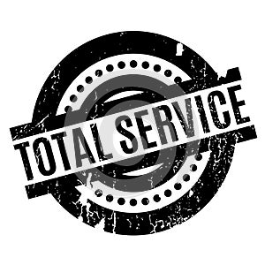 Total Service rubber stamp photo