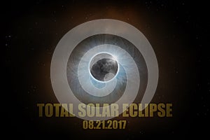 Total Solar Eclipse August 21st 2017 text