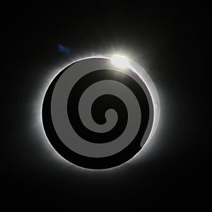 Total Solar Eclipse 2017 With Diamond Ring Effect