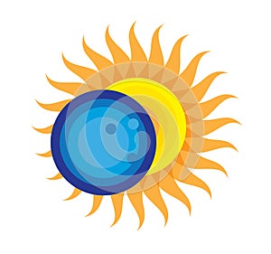 Total Solar Eclipse Icon August 21, 2017