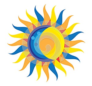 Total Solar Eclipse Icon August 21, 2017