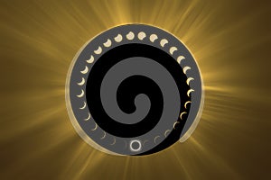 Total Solar Eclipse phases, Solar Eclipse