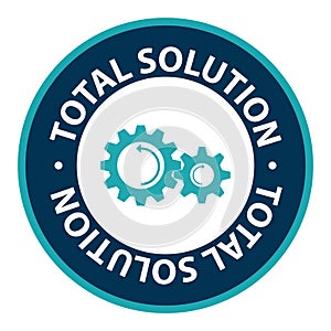 total solution stamp on white