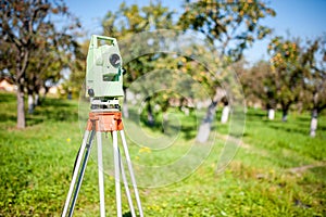 Total station surveying and measuring engineering equipment